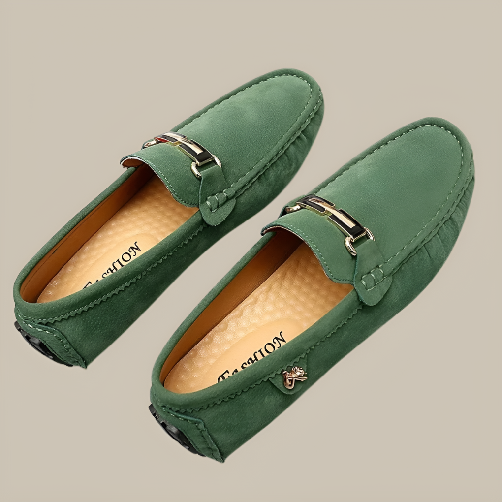 Slip-On-Mokassins aus Wildleder für Herren