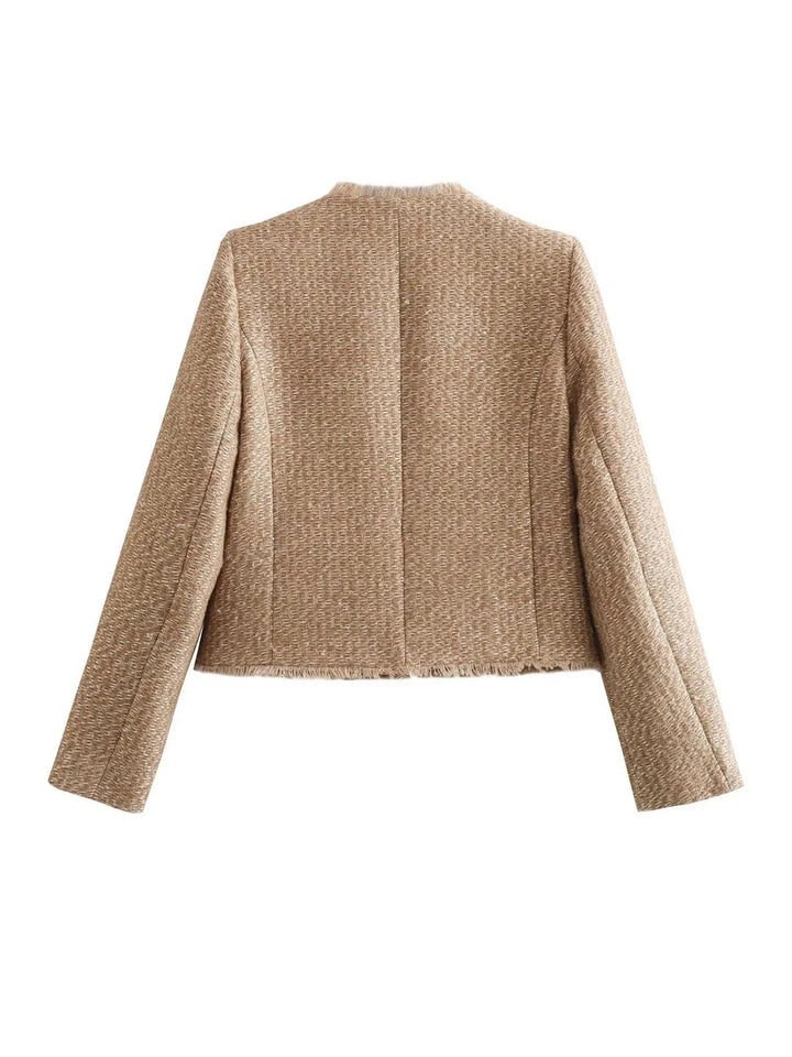 Elegante, kurze Tweedjacke für Damen
