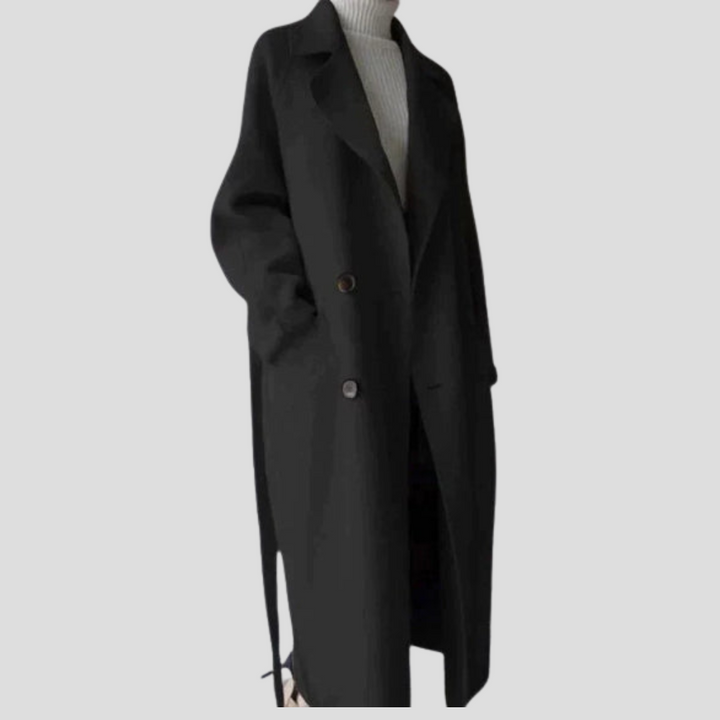 Langer Wollmantel für Damen
