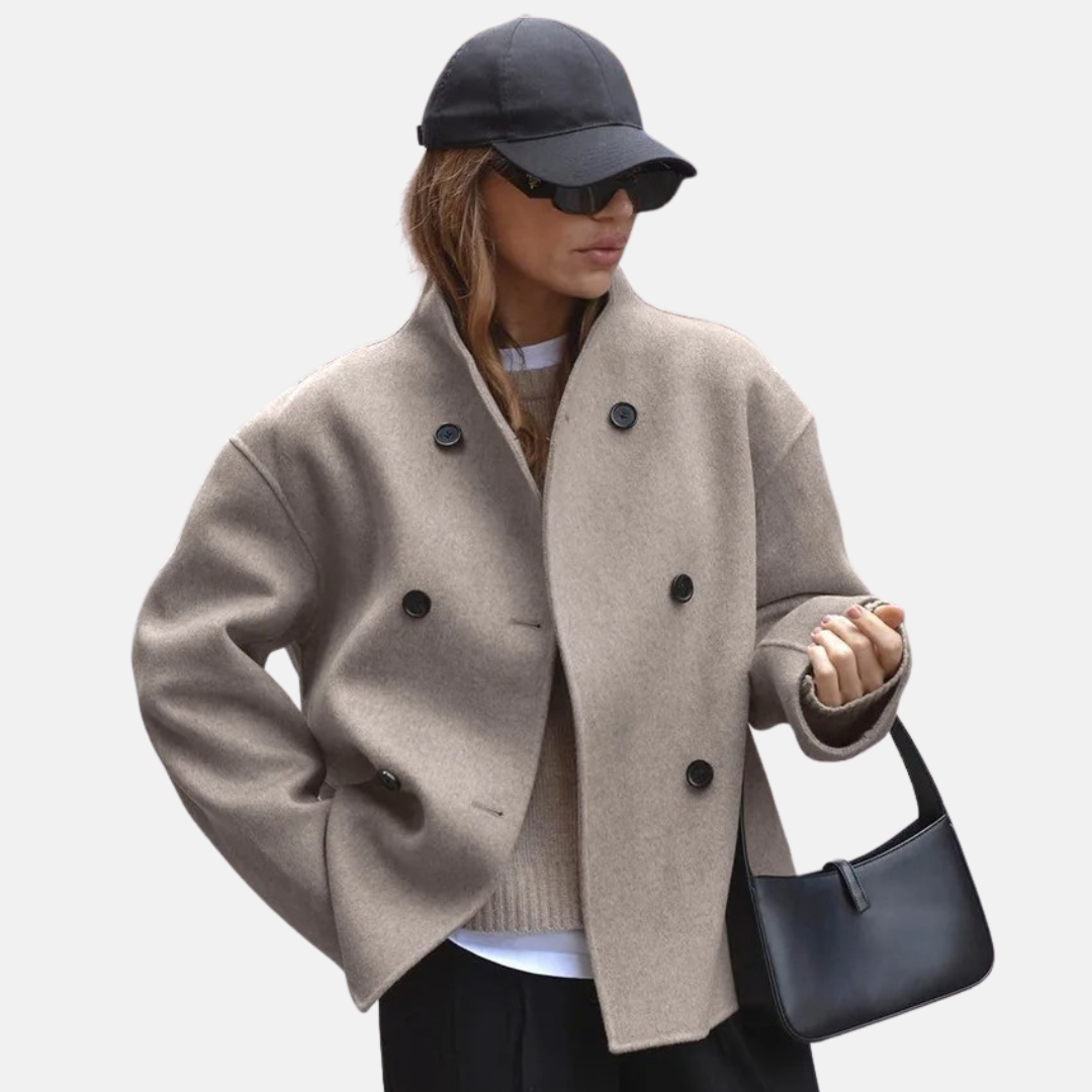 Vintage-Wollmantel für Damen