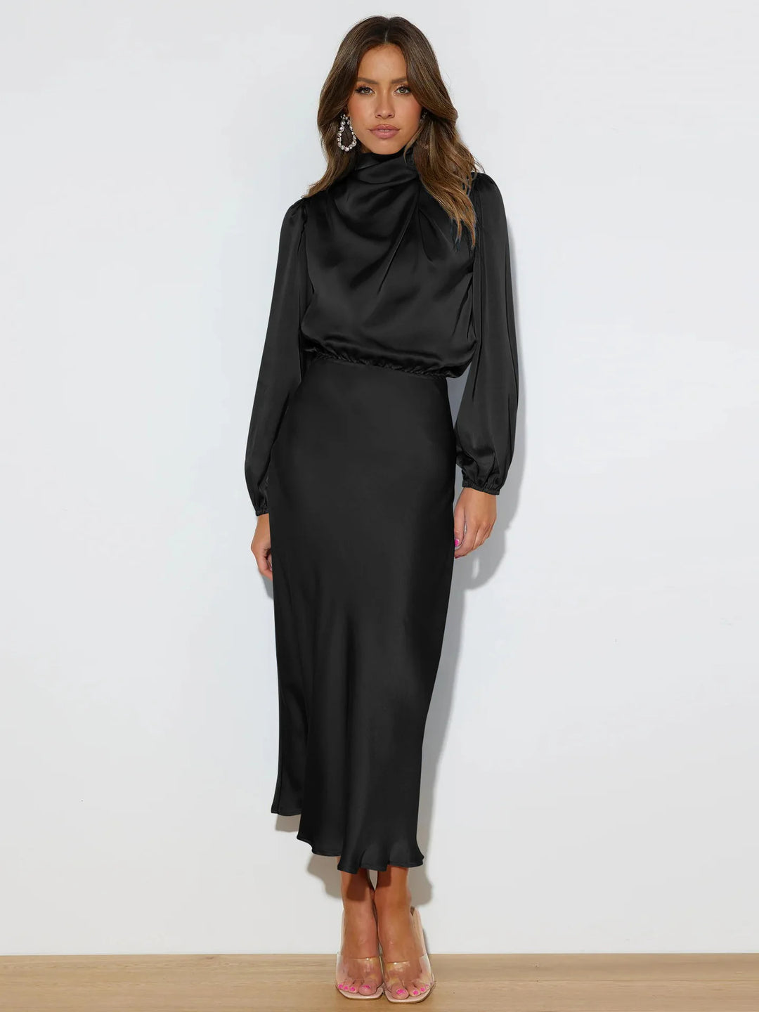 Elegantes Abendkleid aus Satin für Damen