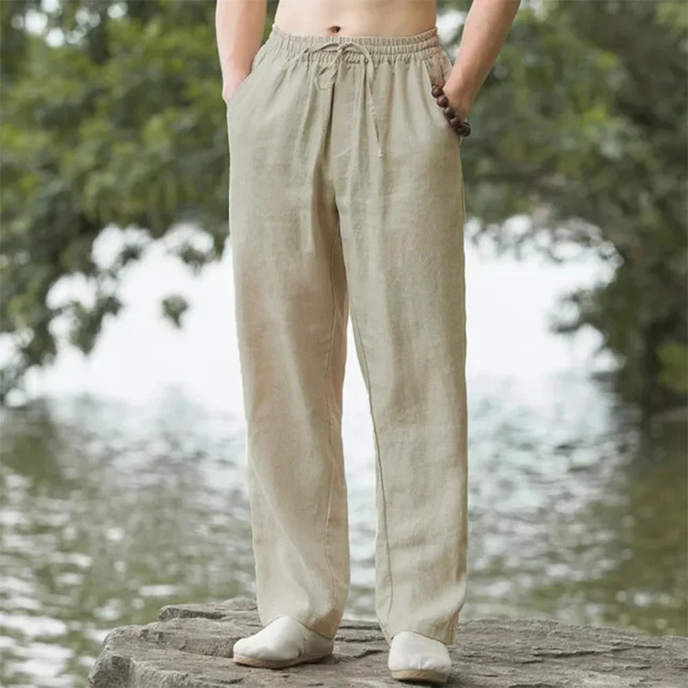 Leinen-Strandhose für Herren – für mühelosen Sommerkomfort