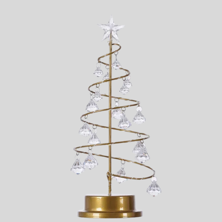 LED-Spiral-Kristall-Tischlampe