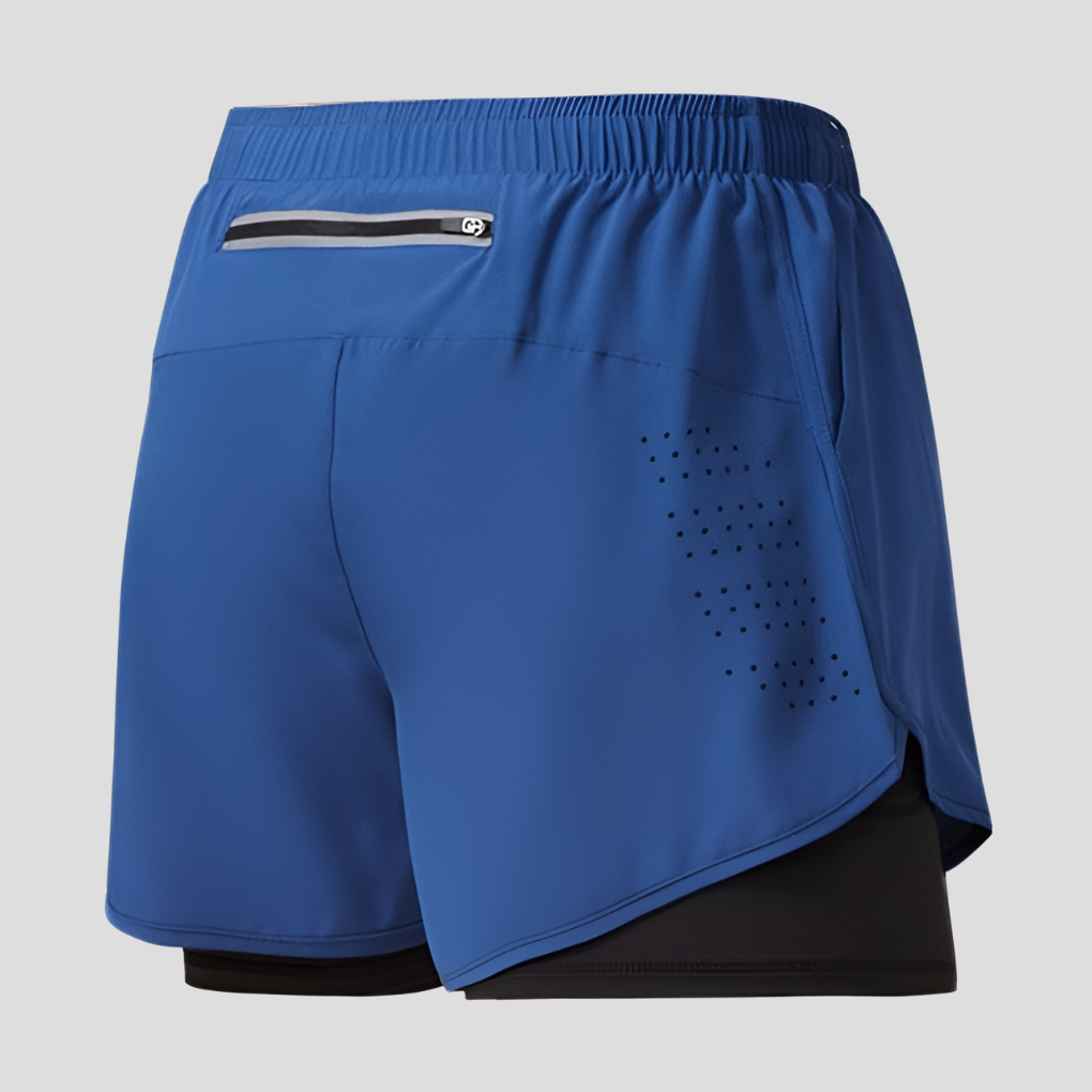 Schnelltrocknende Laufshorts mit Reißverschluss für Herren