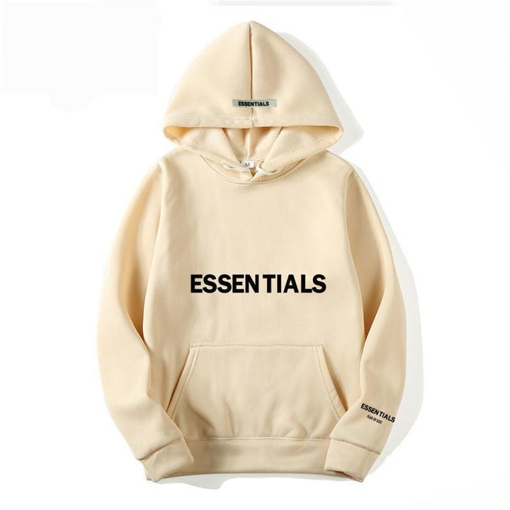 Warmer Fleece-Hoodie mit Buchstabenaufdruck