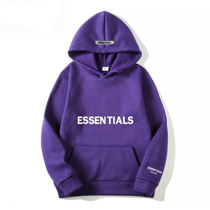 Warmer Fleece-Hoodie mit Buchstabenaufdruck