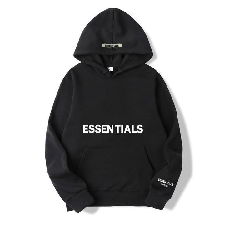 Warmer Fleece-Hoodie mit Buchstabenaufdruck