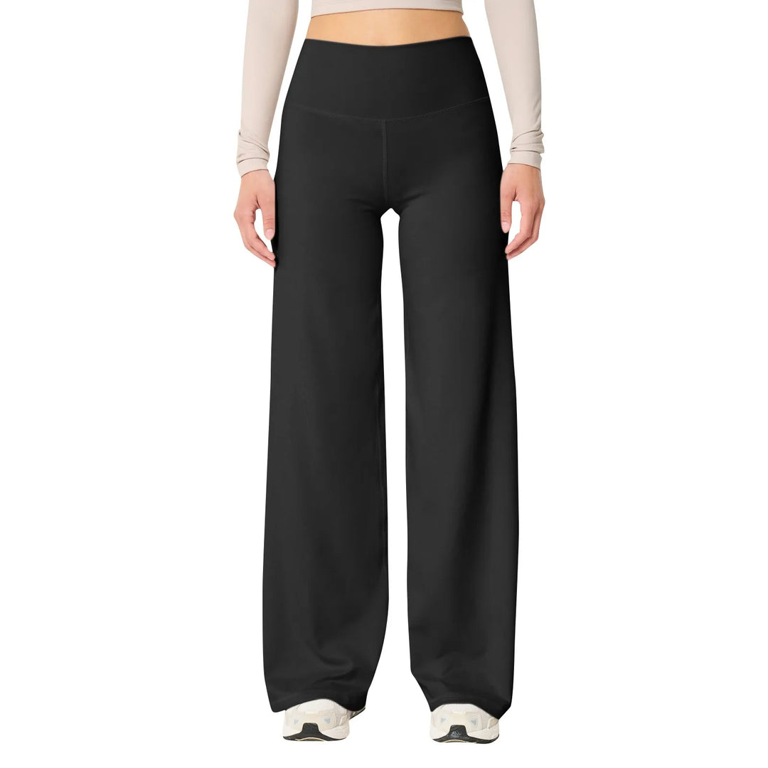Hochgeschnittene Stretch-Yogahosen für Damen