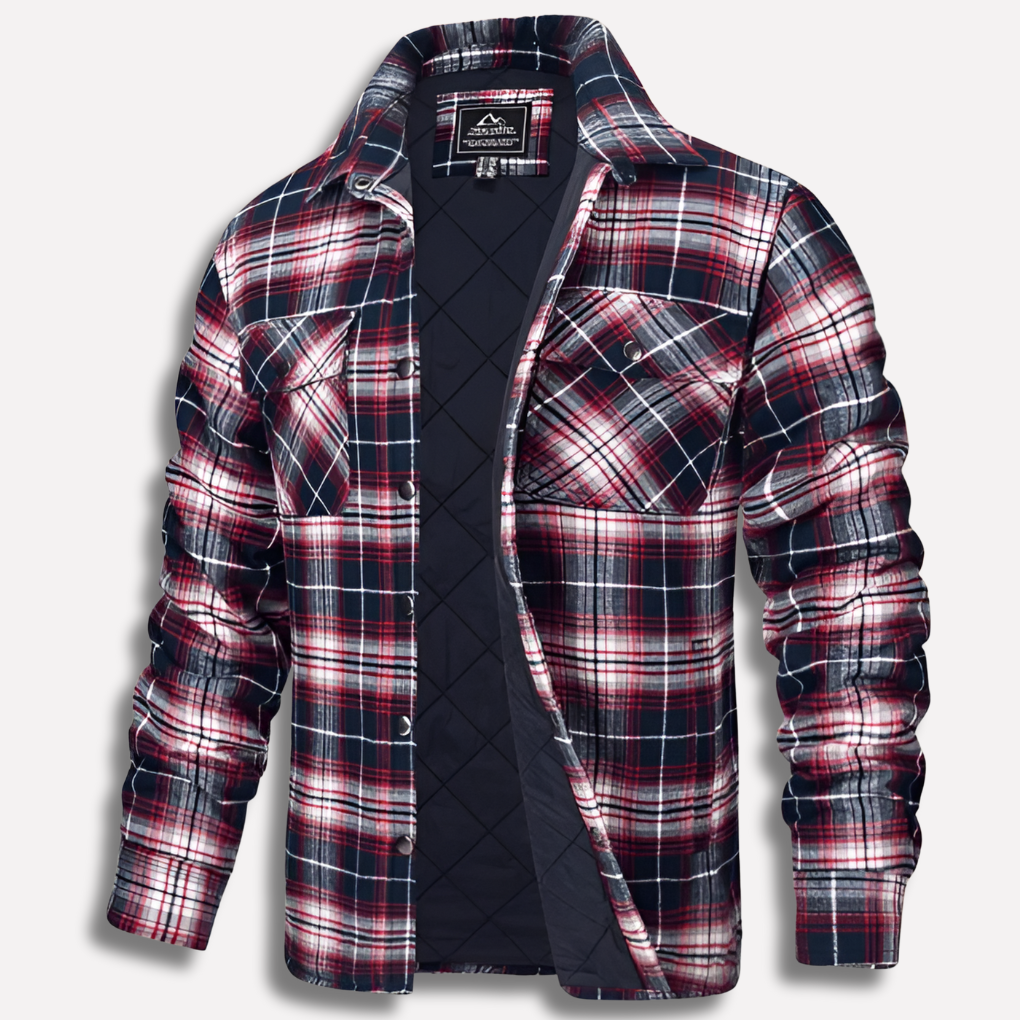 Baumwollhemd mit Karomuster im Lumberjack-Stil