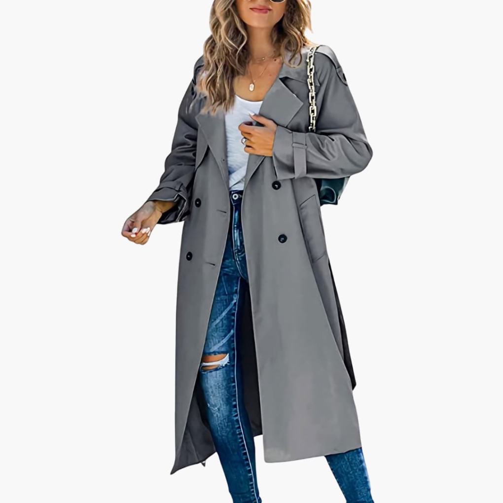 Damen-Trenchcoat mit Knopfleiste Sonderpreis