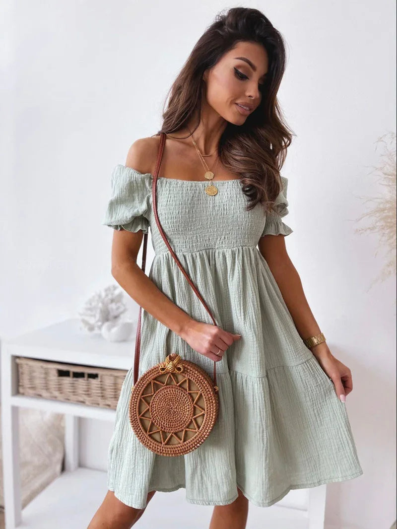 Elegantes One-Shoulder-Minikleid für den Sommer