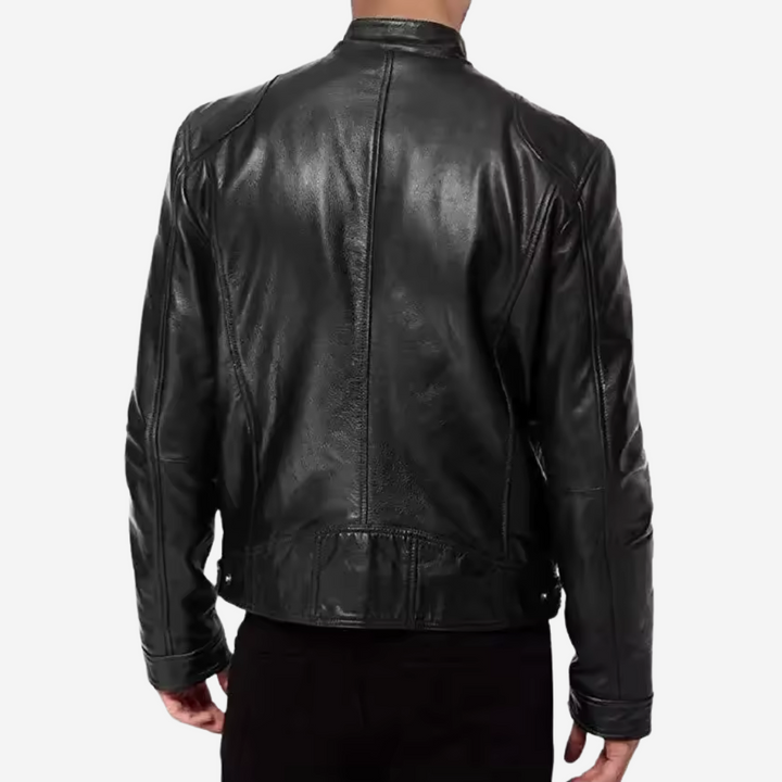 Klassische Herren-Lederjacke