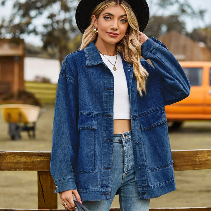 Klassische Vintage-Jeansjacke für Damen