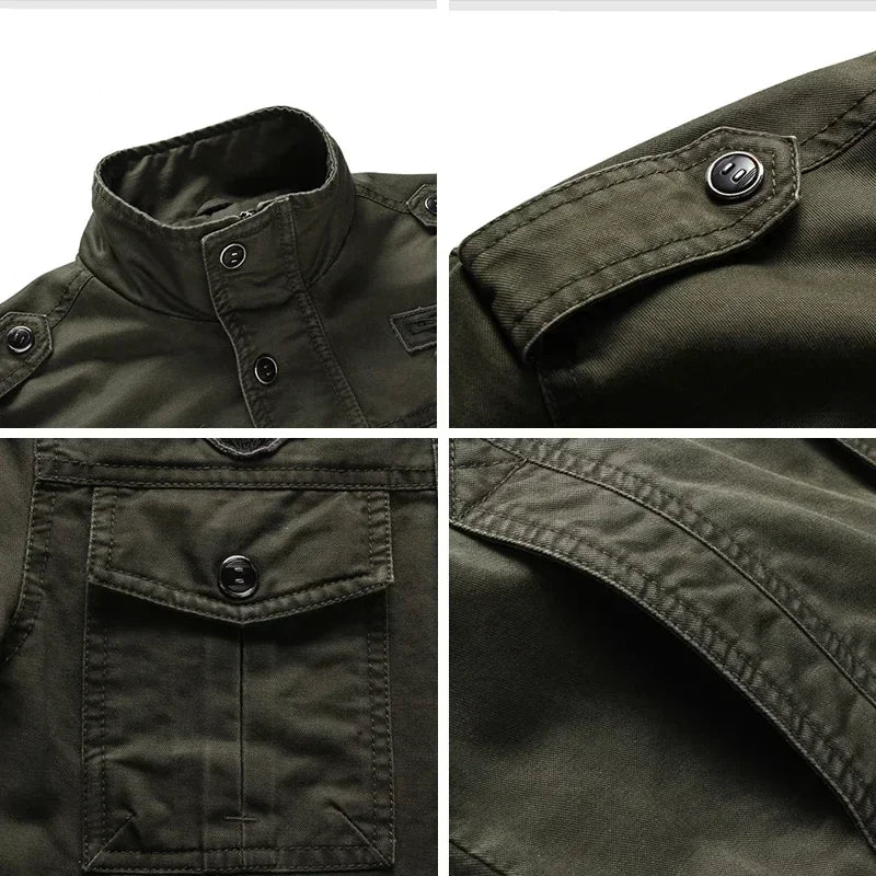 Herren-Militärjacke für die Übergangszeit