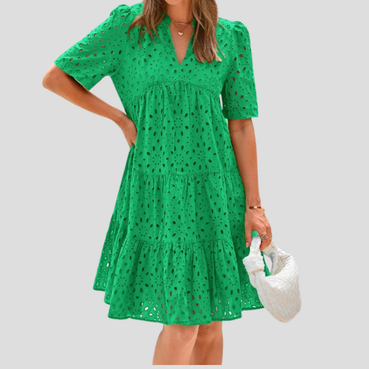 Sommerkleid für Damen aus Häkelstoff