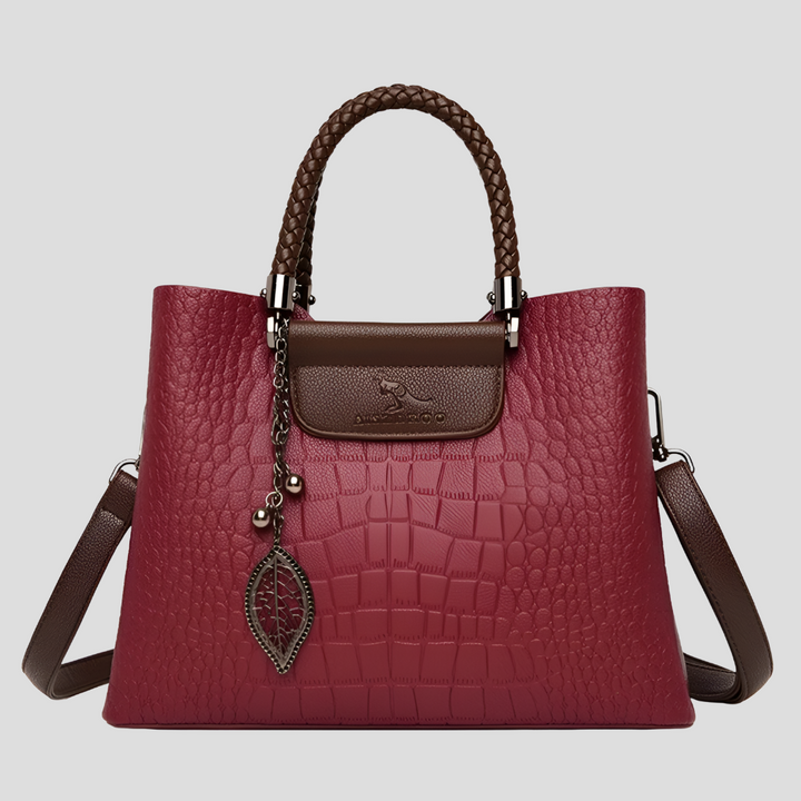 - Luxuriöse Teak-Handtasche für Damen