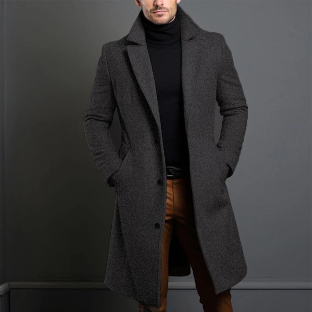 Herren-Wollmantel
