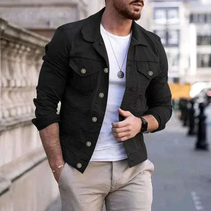 Klassische Herren-Jeansjacke