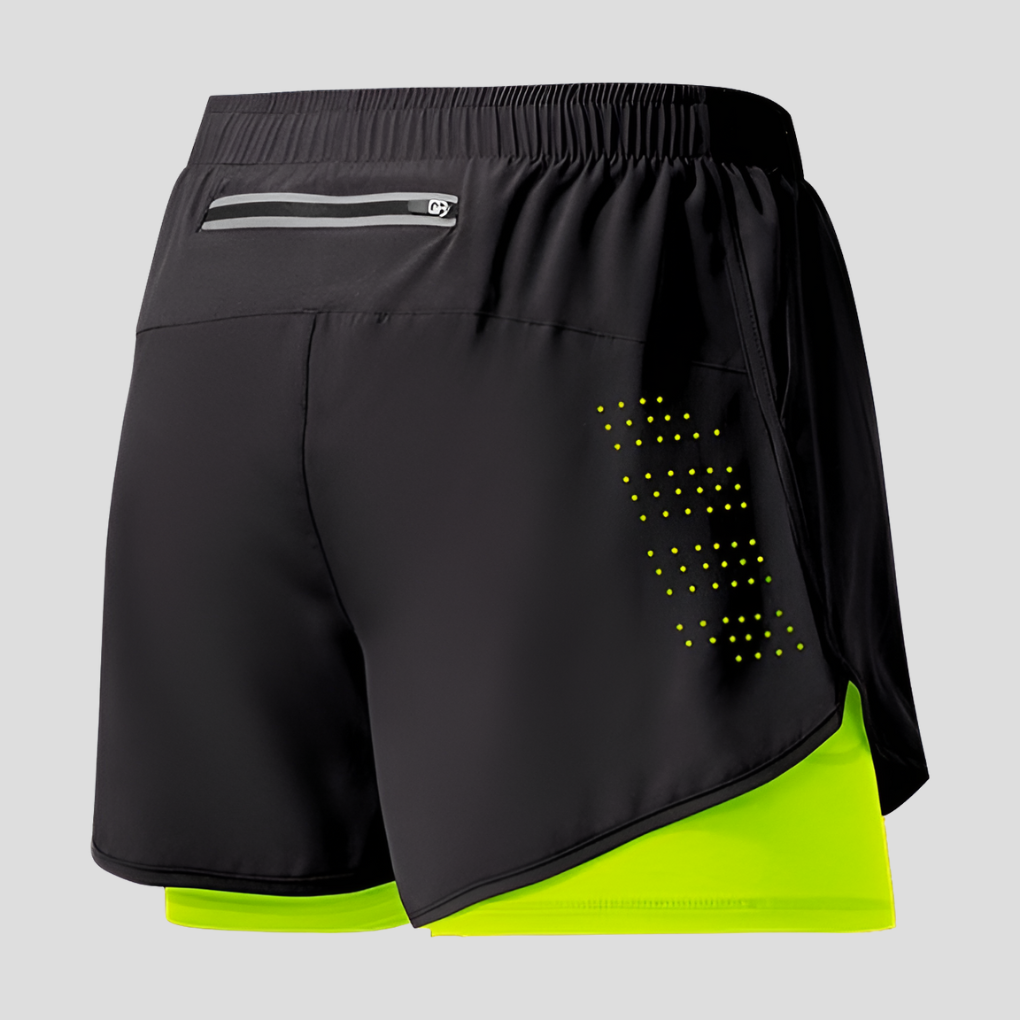 Schnelltrocknende Laufshorts mit Reißverschluss für Herren