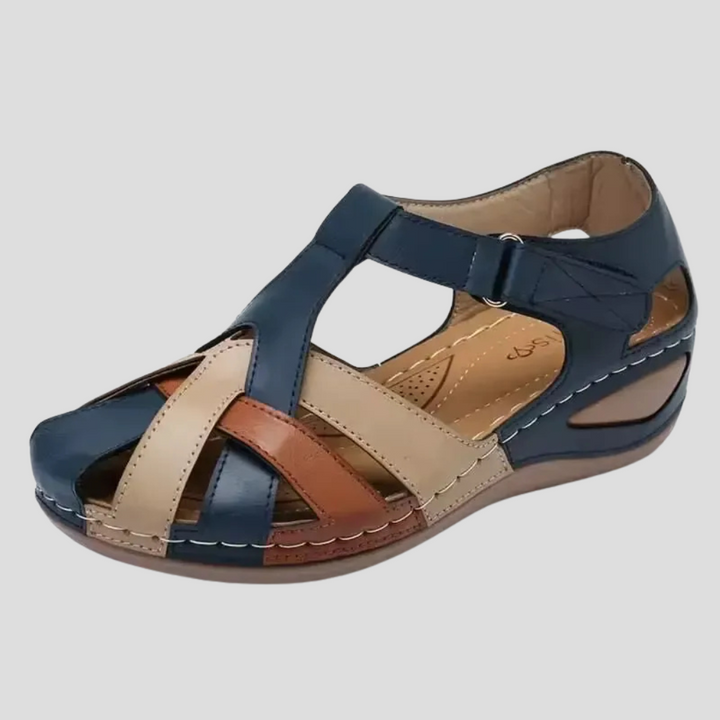 Bequeme Ledersandalen für Damen mit Fußgewölbestütze
