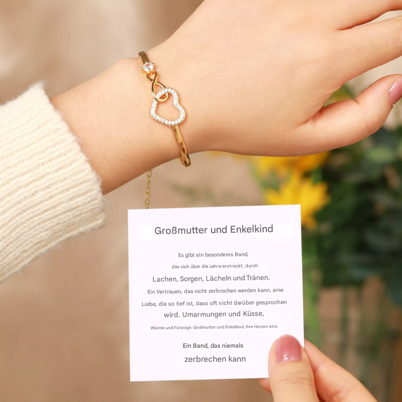 Damen Infinity Herz Armband