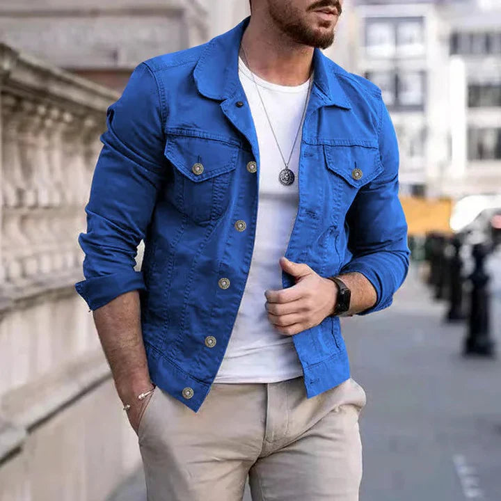 Klassische Herren-Jeansjacke