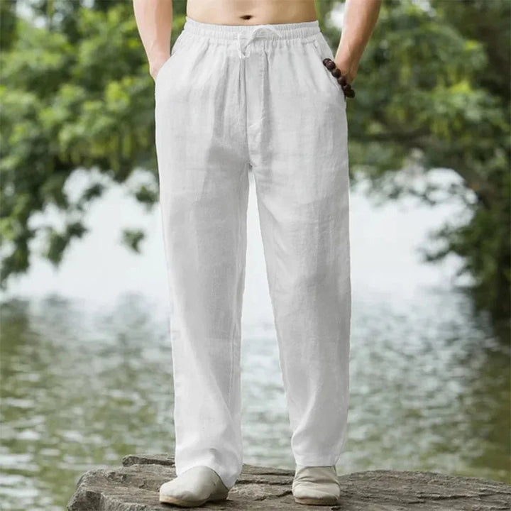 Leinen-Strandhose für Herren – für mühelosen Sommerkomfort