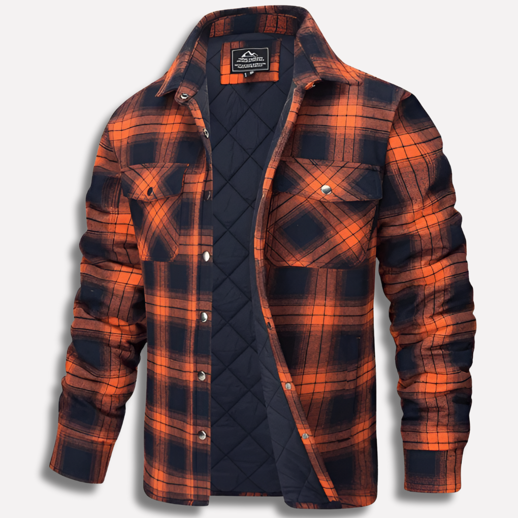Baumwollhemd mit Karomuster im Lumberjack-Stil