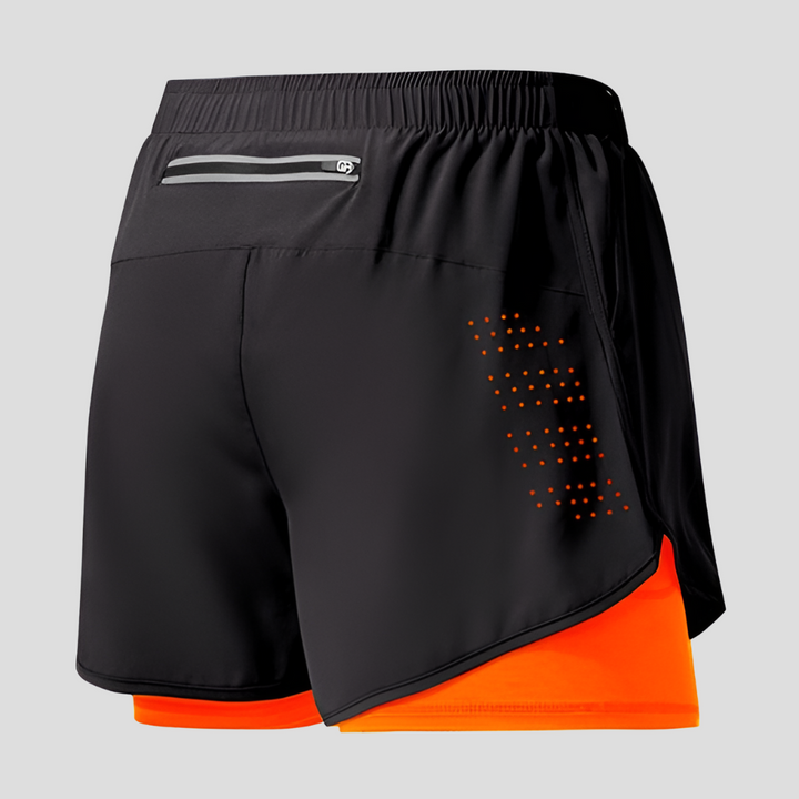 Schnelltrocknende Laufshorts mit Reißverschluss für Herren