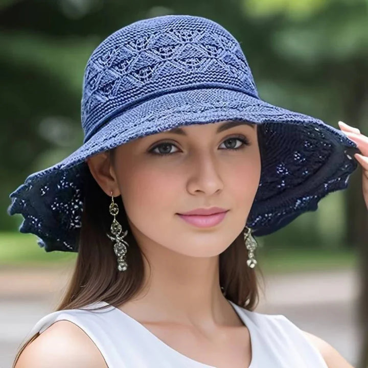 Eleganter Spitzen-Sonnenhut für Damen