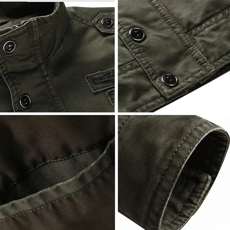 Herren-Militärjacke für die Übergangszeit