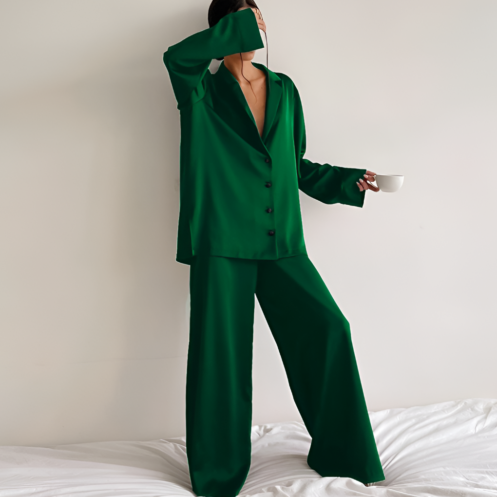 Satin-Loungewear-Set für Damen
