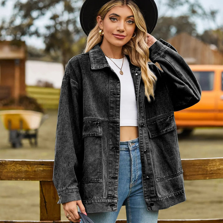 Klassische Vintage-Jeansjacke für Damen