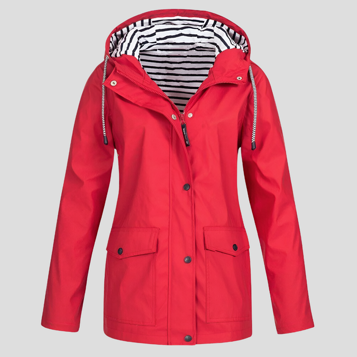 Wasserdichte und winddichte Kapuzenjacke für Damen