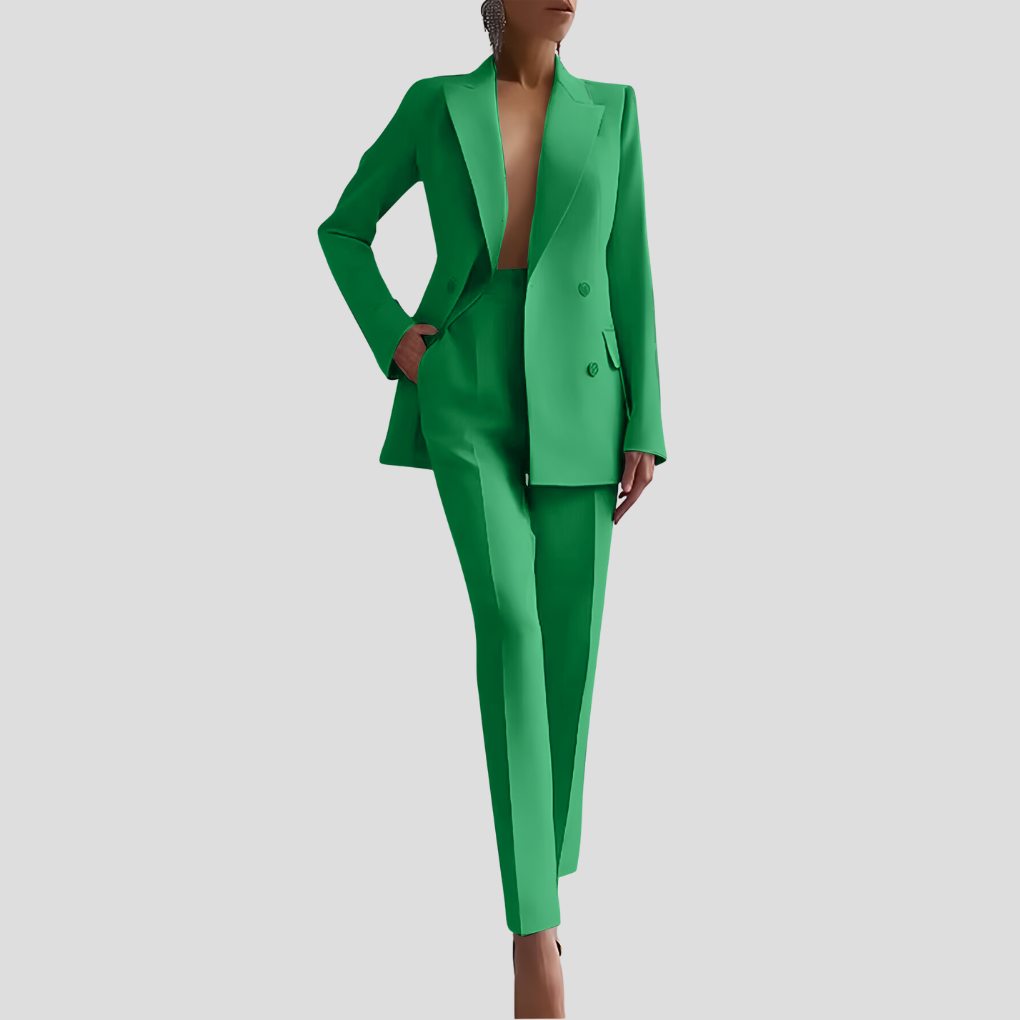 Stilvolles Blazer- und Hosen-Set für Damen