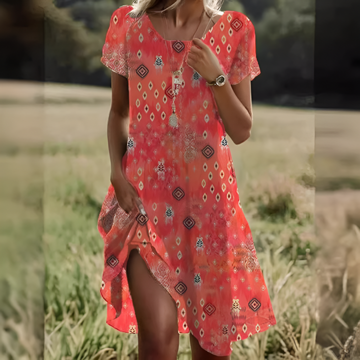 Modisches und bequemes Sommerkleid für Damen
