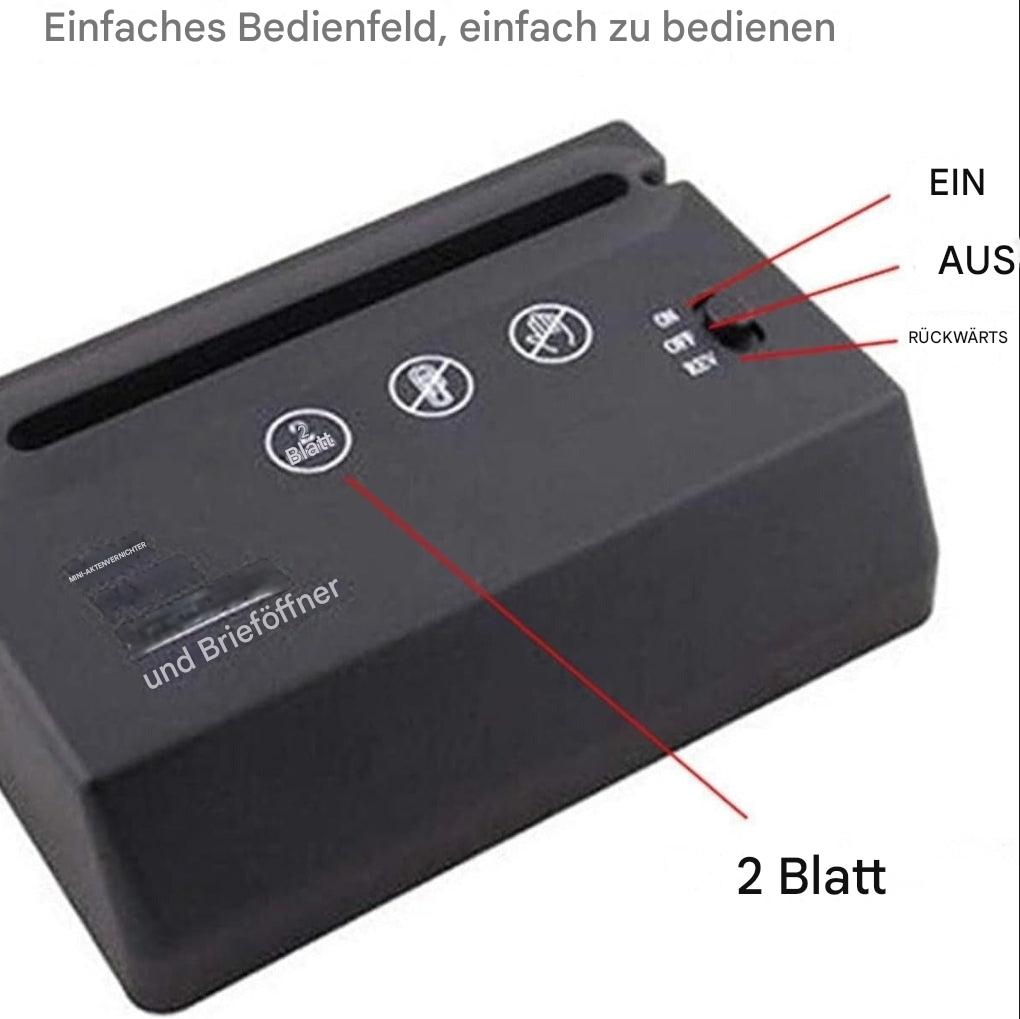 Mini-Aktenvernichter für den Schreibtisch