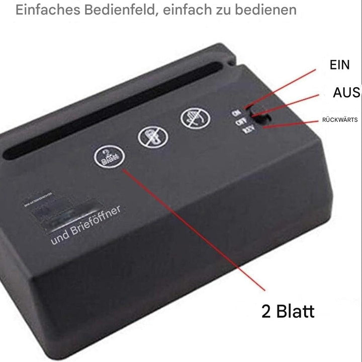 Mini-Aktenvernichter für den Schreibtisch
