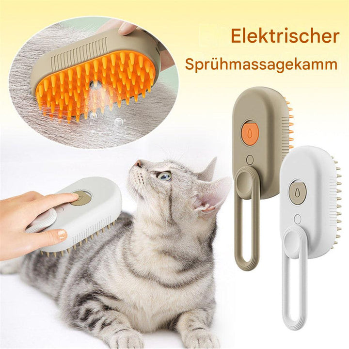 3-in-1-Elektro-Dampfbürste für Katzen und Hunde