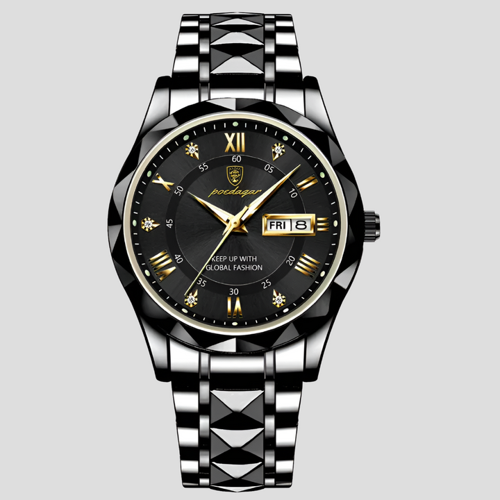 Luxuriöse Herrenuhr aus Edelstahl für den Geschäftsalltag