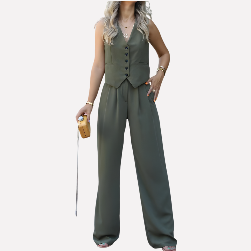 Damen Ärmelloses Top & Lange Hosen