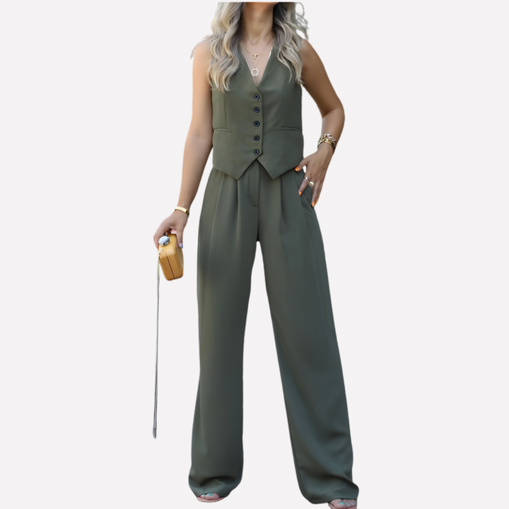 Damen Ärmelloses Top & Lange Hosen