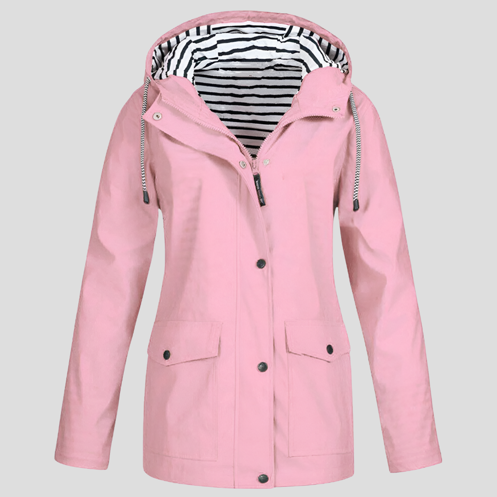 Wasserdichte und winddichte Kapuzenjacke für Damen