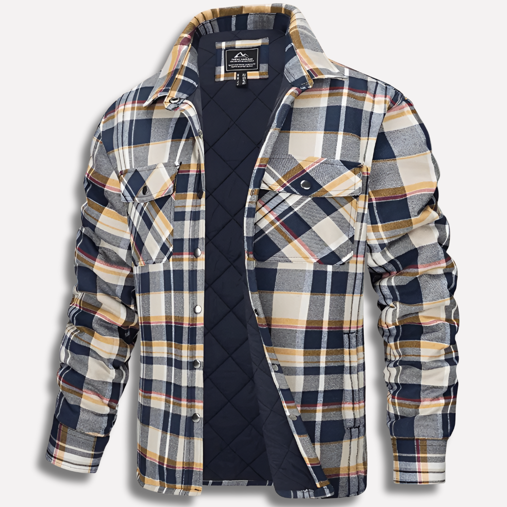 Baumwollhemd mit Karomuster im Lumberjack-Stil