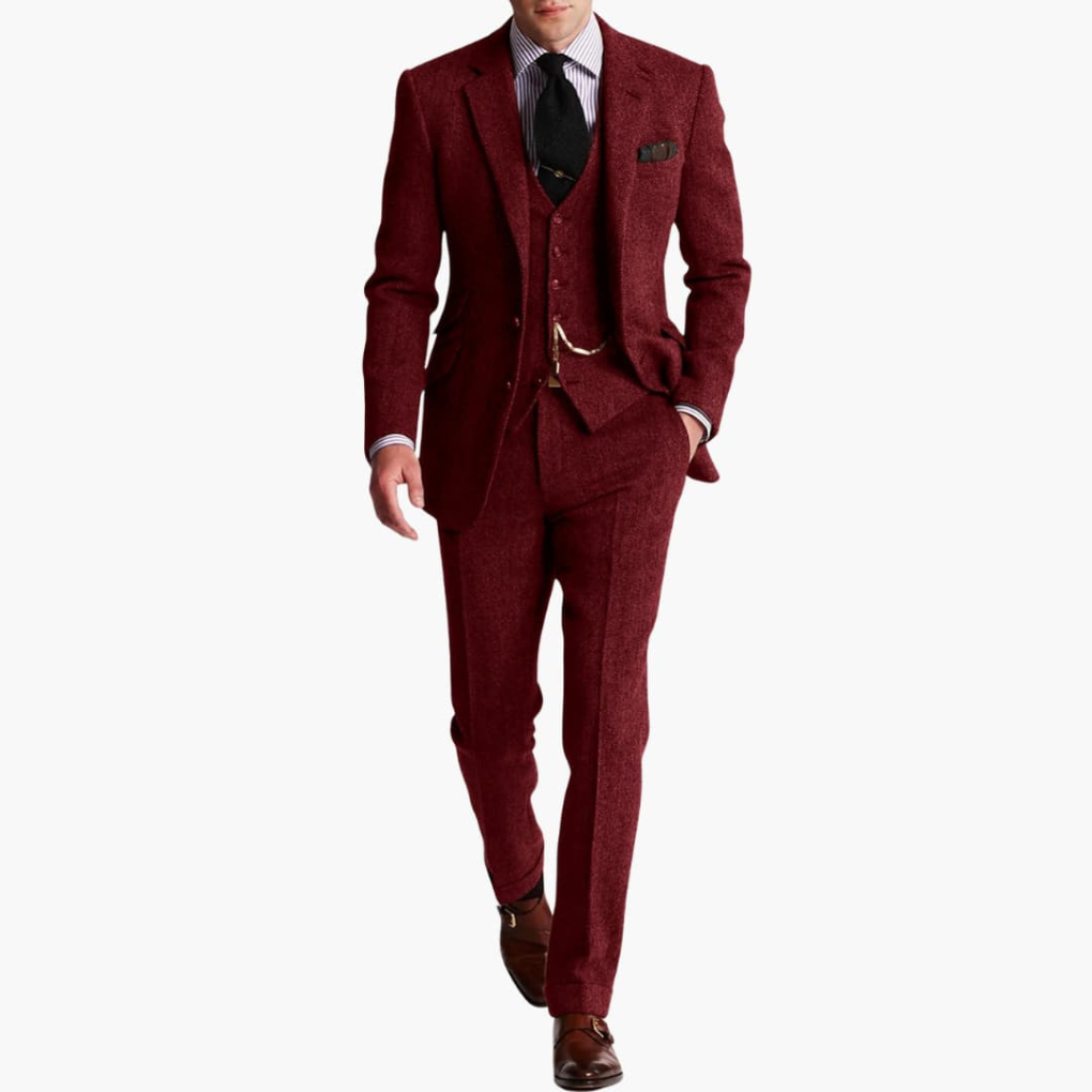 Herren Anzugset mit Jacke und Weste