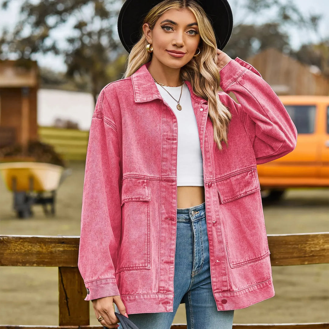 Klassische Vintage-Jeansjacke für Damen