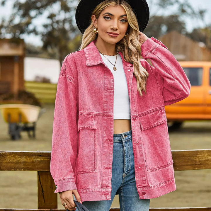 Klassische Vintage-Jeansjacke für Damen
