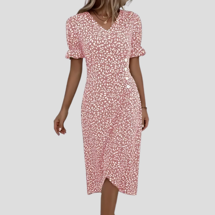 Elegantes Midikleid mit Blumenmuster für Damen