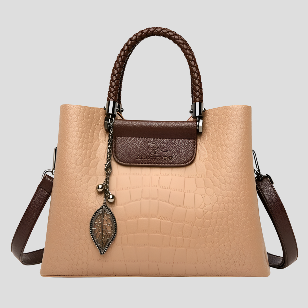 - Luxuriöse Teak-Handtasche für Damen