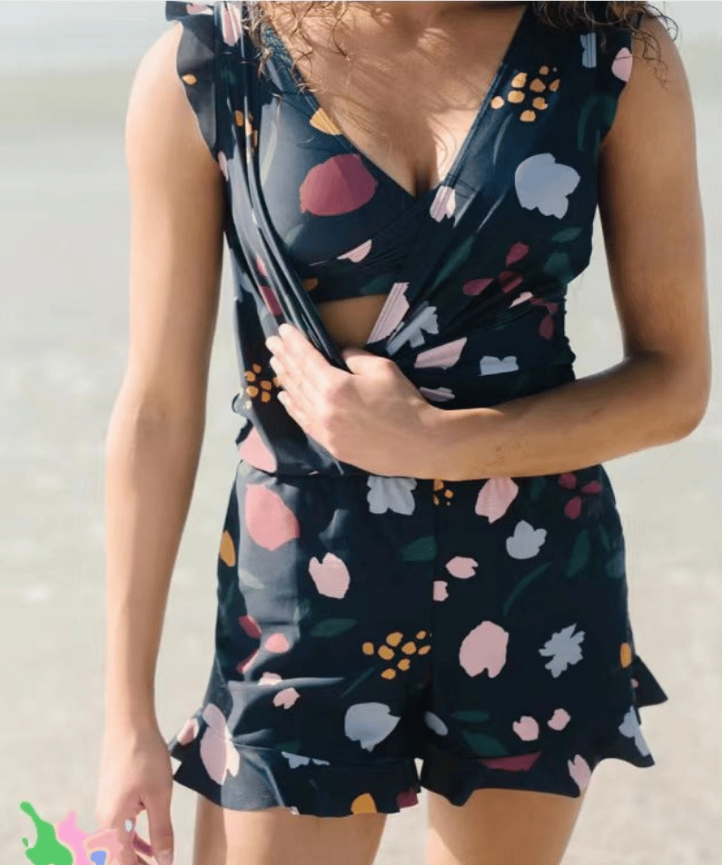 Damen-Badeanzug mit integriertem BH